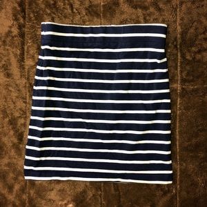 BLUE & WHITE MINISKIRT